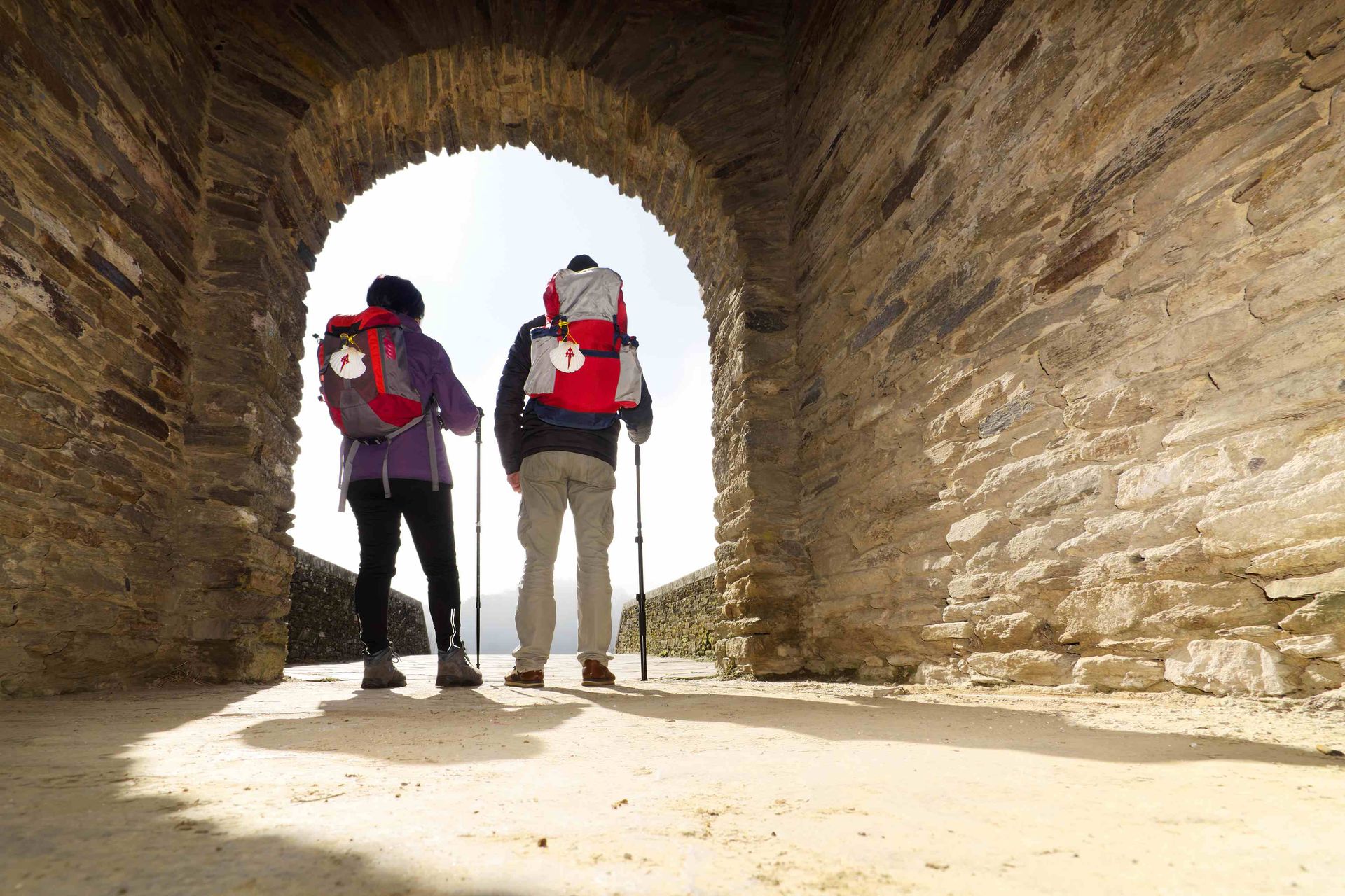 2 walkers in alcove