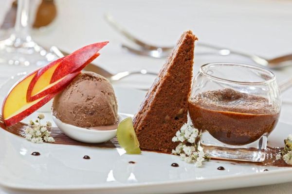 Hotel Griesalp dessert Bernese Oberland Switzerland