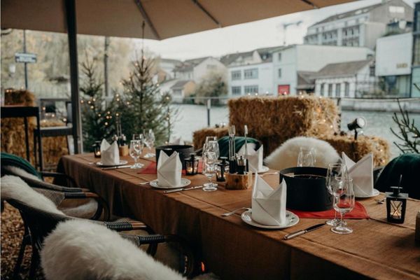 Hotel Krone Outdoor dining Thun Switzerland