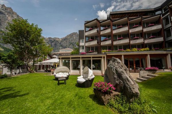 Hotel Quellenhof Leukerbad exterior Switzerland