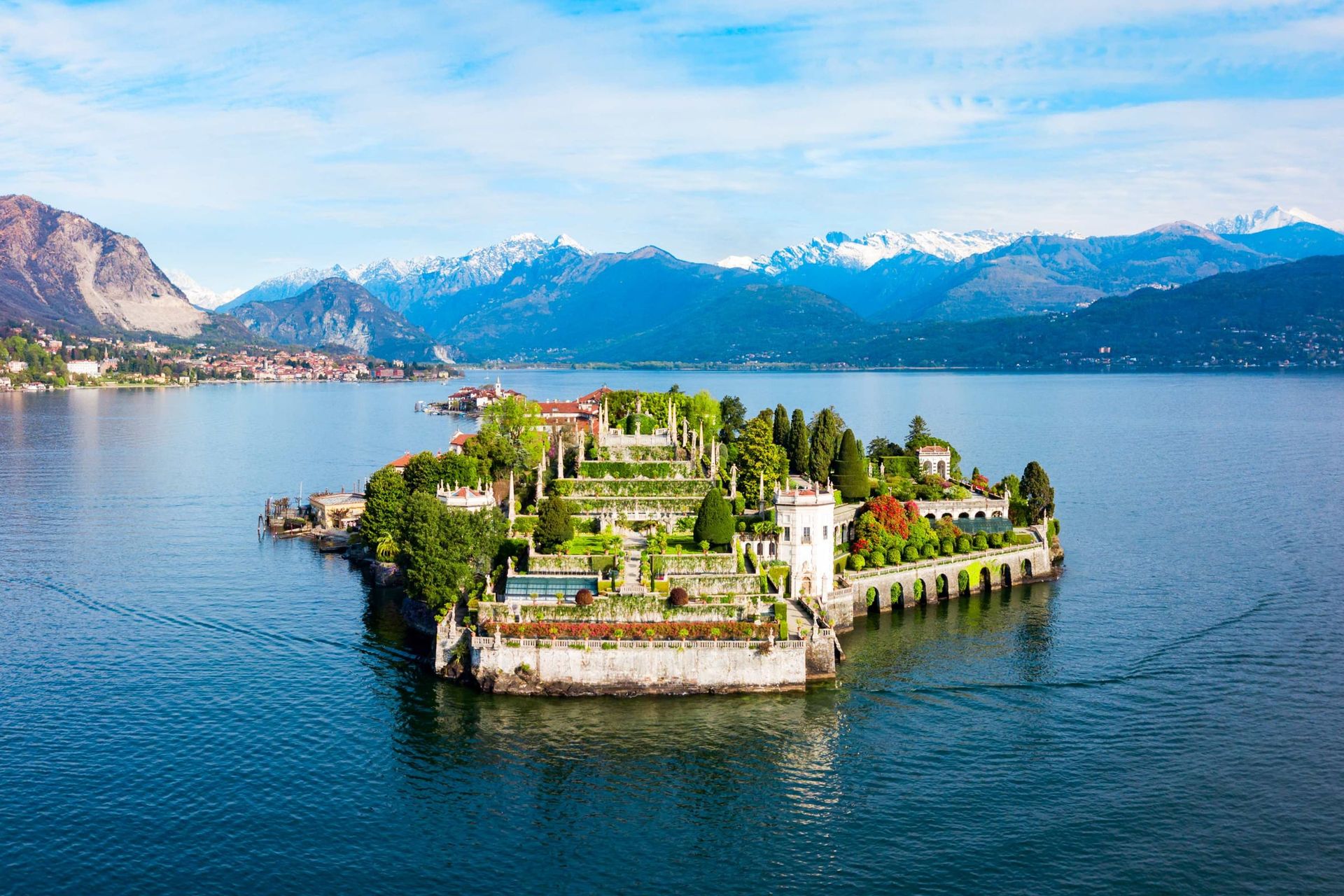 Isola Bella and Stresa town Borromean Islands of Lago Maggiore Italy