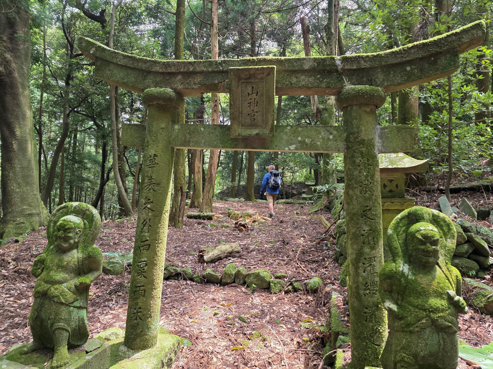 Kunisaki walk at the torii gate