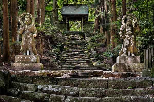 The,Approach,To,Futagoji,Temple,On,The,Kunisaki,Peninsula