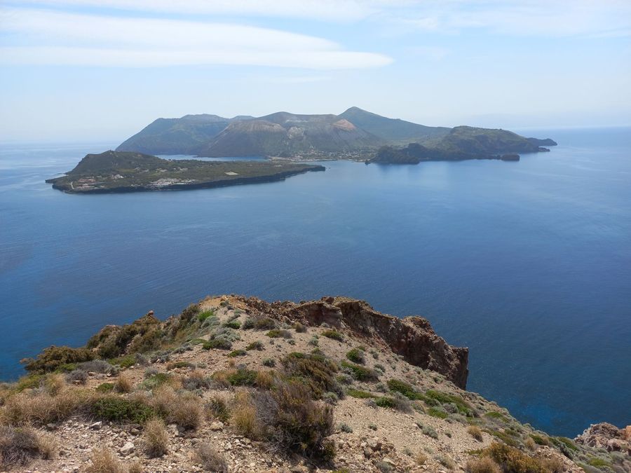 Vulcano seen from Lipari