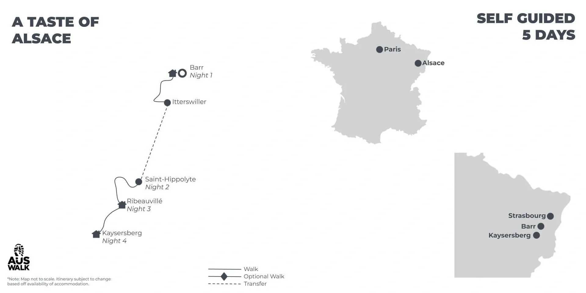 A Taste of Alsace - 5 Days route map